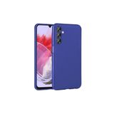 Zipax Samsung Galaxy M34 5G İle Uyumlu Kılıf Mat Esnek Silikon Zr Premier Mavi