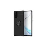Zipax Samsung Galaxy Note 20 İle Uyumlu Kılıf Ravel Yüzüklü Standlı Silikon Kapak Siyah,Ravel Samsung Note20 Kılıf 83