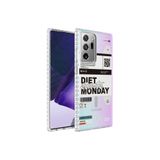 Zipax Samsung Galaxy Note 20 İle Uyumlu Ultra Kılıf Airbag Kenarlı Renkli Desenli Silikon Elegans Kapak No5