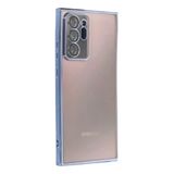 Zipax Samsung Galaxy Note 20 Ultra Uyumlu Kılıf, Silikon, Lazer Lensli Kamera Korumalı, Mavi