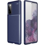 Zipax Samsung Galaxy S20 Fe Kılıf Karbon Görünümlü Silikon Zipax-Zr-Negro