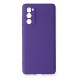 Zipax Samsung Galaxy S20 İle Uyumlu Fe Kılıf Nano Içi Kadife Silikon Mor