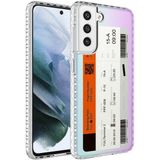 Zipax Samsung Galaxy S21 Fe Kılıf Airbag Kenarlı Renkli Desenli Silikon Elegans Kapak
