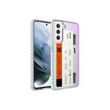 Zipax Samsung Galaxy S21 İle Uyumlu Fe Kılıf Renkli Desenli Silikon Elegans + Kablo Koruyucu Ekran No1