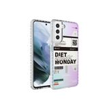 Zipax Samsung Galaxy S21 İle Uyumlu Fe Kılıf Renkli Desenli Silikon Elegans + Kablo Koruyucu Ekran No5