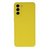 Zipax Samsung Galaxy S21 Plus Kılıf Nano içi Kadife Silikon - Sarı