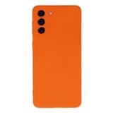 Zipax Samsung Galaxy S21 Plus Kılıf Nano içi Kadife Silikon - Turuncu