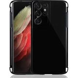 Zipax Samsung Galaxy S21 Ultra Kılıf Şeffaf Ince Esnek Silikon Kılıf Zipax-Süper