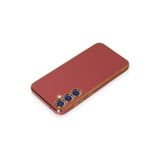 Zipax Samsung Galaxy S23 İle Uyumlu Fe Kılıf Esnek Silikon Kapak Azn Volet Kırmızı