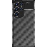 Zipax Samsung Galaxy S23 Ultra Kılıf Karbon Görünümlü Silikon Zipax-Zr-Negro