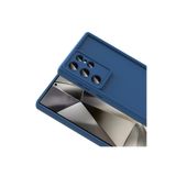 Zipax Samsung Galaxy S24 İle Uyumlu Ultra Kılıf Silikon Kapak Zr Ananas Mavi