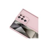 Zipax Samsung Galaxy S24 İle Uyumlu Ultra Kılıf Silikon Kapak Zr Ananas Pembe