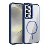 Zipax Samsung Galaxy S25 Uyumlu Kılıf, MagSafe Şarj Özellikli, Lensli Stand, Lacivert