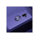 Zipax Samsung Galaxy S9 İle Uyumlu Kılıf Ravel Yüzüklü Standlı Silikon Kapak Mavi