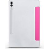 Zipax Samsung Galaxy Tab S9 Fe Plus 12.4 X610 Kılıf Standlı İnce Kapaklı Tabsmart - Pembe