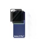 Zipax Samsung Galaxy Z Flip 7 Ekran Koruyucu Cam Hayalet Privacy Gizli 5Dprivacy