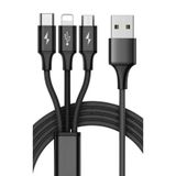 Zipax şarj Kablosu 3in1, Casper VIA F30 -F30 Plus M30 M30 Plus Ile Uyumlu