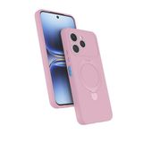 Zipax Tecno Spark 40 Uyumlu Kılıf, M-safe Şarj Özellikli, Standlı Kapak, Pembe