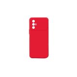 Zipax Tecno Spark 8 Pro İle Uyumlu Kılıf Soft Silikon Zr Bye + Kablo Koruyucu Ekran Kırmızı