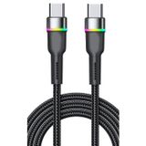 Zipax Trident A24 A25 A29 A54 A60 A80 Şarj Kablosu Type-C 60W Rgb Led Sz-Cl13