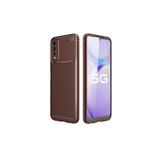 Zipax Vivo Y20 Kılıf Karbon Görünümlü Silikon Zr-Negro