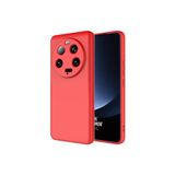 Zipax Xiaomi Mi 13 İle Uyumlu Ultra Kılıf Lansman İçi Kadife Silikon Zr Mara Kırmızı