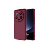 Zipax Xiaomi Mi 13 İle Uyumlu Ultra Kılıf Lansman İçi Kadife Silikon Zr Mara Mürdüm