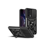 Zipax Xiaomi Poco F5 Pro Kılıf Magnetik Standlı Kamera Korumalı Kapak Zr-Sürgülü