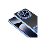Zipax Xiaomi Poco X7 İle Uyumlu Kılıf Silikon Kenarları Lazer Renkli Zr Omega Mavi