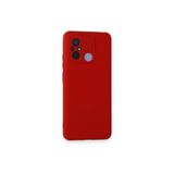 Zipax Xiaomi Redmi 12C İle Uyumlu Kılıf Lansman İçi Kadife Şık Sade Görünüm Azn Nno Kırmızı