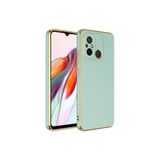 Zipax Xiaomi Redmi 12C İle Uyumlu Kılıf Volet Silikon Açık Yeşil