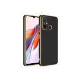 Zipax Xiaomi Redmi 12C İle Uyumlu Kılıf Volet Silikon Siyah