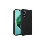 Zipax Xiaomi Redmi İle Uyumlu Note 11E Kılıf Soft Silikon Zr Bye + Kablo Koruyucu Ekran Siyah
