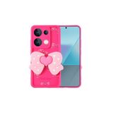 Zipax Xiaomi Redmi İle Uyumlu Note 13 Pro 4G Kılıf Kamera Korumalı Figür Tasarımlı Zr Kapya Note13Pro 4Gkoyu Pembe