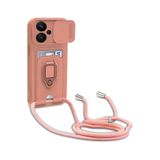 Zipax Xiaomi Redmi İle Uyumlu Note 13 Pro Plus Kamera Korumalı Standlı Kartlıklı Azn Zuma Pembe