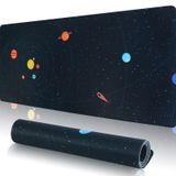 Zipenghua Universe-Ten Major Planets Büyük Masa Matı, 90 x 40 cm Uzun Bilgisayar Klavyesi Masa Pedi Fare Altlığı, 3 mm Kalın Uzun Kaymaz Taban ve Masa Okul Ev Ofis için Dikişli Kenar