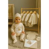 Zıpır Laura Baby Erkek Bebek 10 Lu Hastane Çıkışı Seti - Bej - Beyaz - 0 - 3 Ay