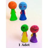 Zıplayan Oyuncak Emojili Zıp Zıp Oyun 1 Adet Pinyata İçi Parmaklara Takılan Emoji Top Bas Fırlat