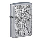 Zippo 207 Saloon Skull Emblem Çakmak