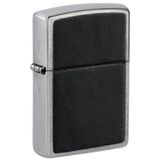 Zippo Black Leather Emblem Dizayn Çakmak