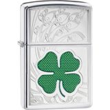 Zippo Çakmak 24699 Clover High Polish Chrome Design