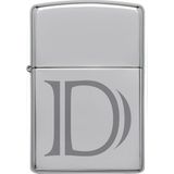 Zippo Çakmak D Harf Gümüş Gri Rüzgar Geçirmez Tasarım Pirinç Alaşım Benzinli Yakıtlı