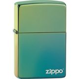 Zippo Çakmak High Polish Teal Rüzgar Geçirmez Metal Alaşım 49191ZL Benzinli Kullanım