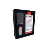 Zippo Çakmak Mat Siyah Hediyelik Kutu Benzin Taş Set du10-067277