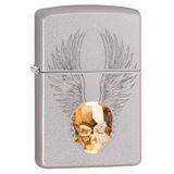 Zippo Crystal Skull / Swarovski Kristal Kafatasi Cakmak