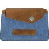 Zippo Cüzdan Card Case Button Denim Blue Tan 2007146