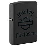 Zippo Harley Davidson Black Logo Dizayn Çakmak