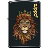 Zippo Lion Çakmak Premium Tasarım Black Matte Çevre Dostu Hediye Kutusunda