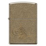 Zippo Ottoman Tuğra Antique Brass Dizayn Çakmak