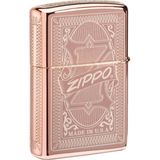Zippo Reimagine Matchbox Çakmak Rüzgar Geçirmez High Polish Rose Gold Metal Tasarım